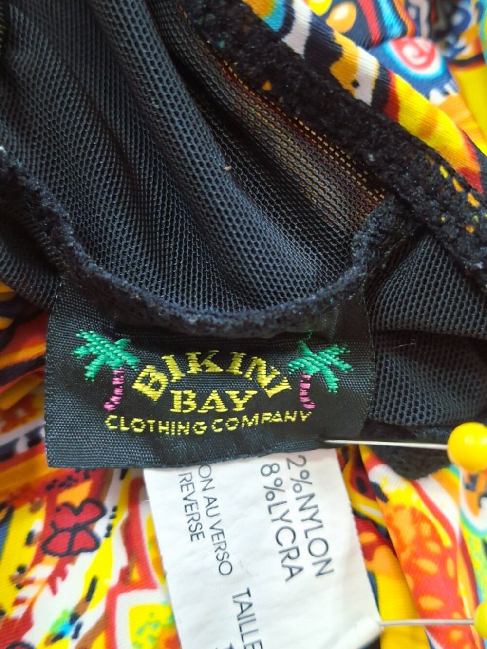 Bikini Bay Womens Vibrant Boho Plus 1X Tankini Top Swimsuit Multicolor Paisley - Picture 15 of 16